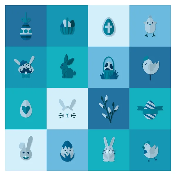 Celebration Easter Icons — Stock Vector