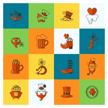 Saint Patricks Day Icon Set