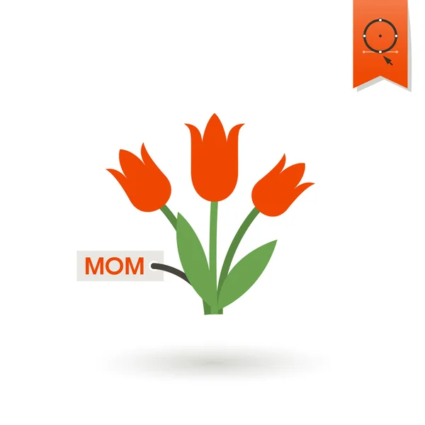 Ikona Matki szczęśliwy dzień — Wektor stockowy