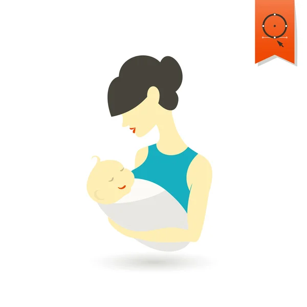 Glückliche Muttertagsikone — Stockvektor