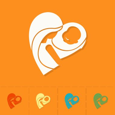 mutlu anneler günü simgesi