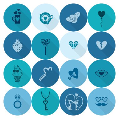 mutlu Sevgililer günü simgeler