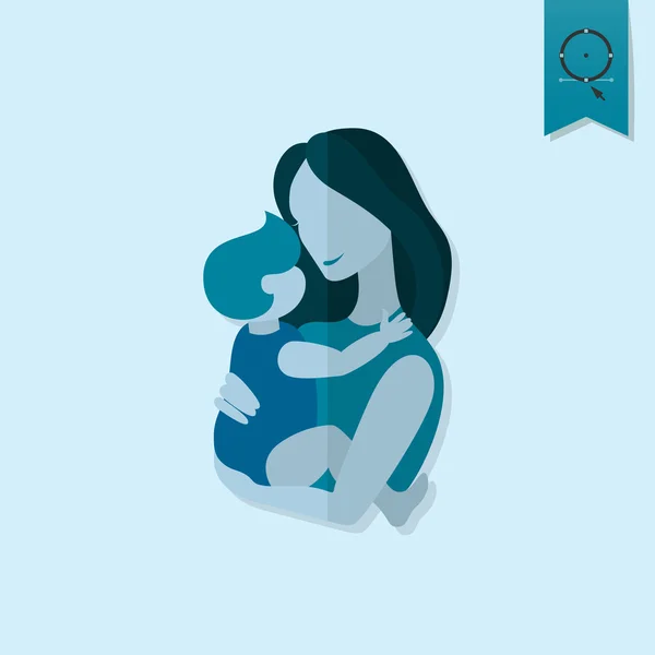 Glückliche Muttertagsikone — Stockvektor