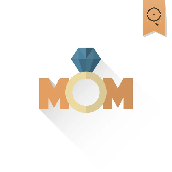 Happy Mothers Day Icon — Stock Vector