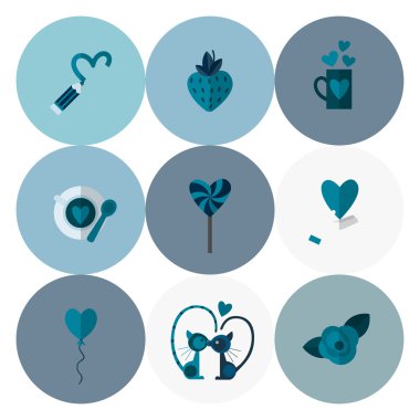 mutlu Sevgililer günü simgeler