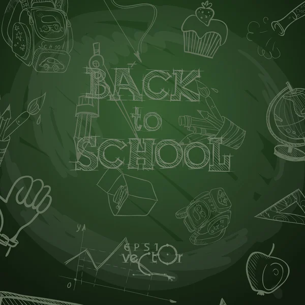 Back To School Background — Stock Vector