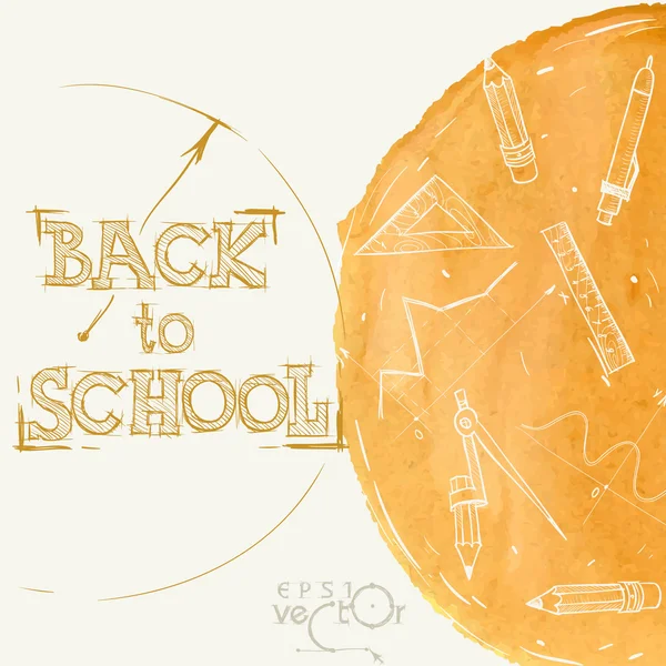 Welcome Back To School — Stock Vector