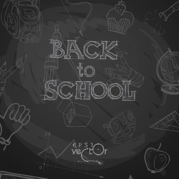 Back To School Background — Stock Vector