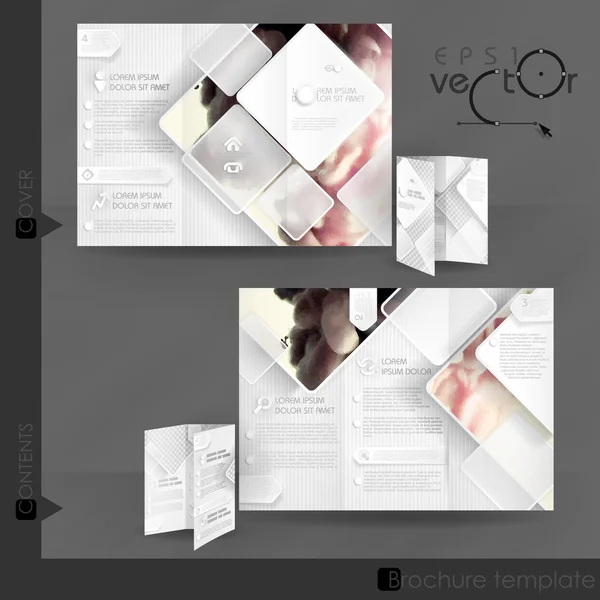 Business Brochure Template Design — Stock Vector