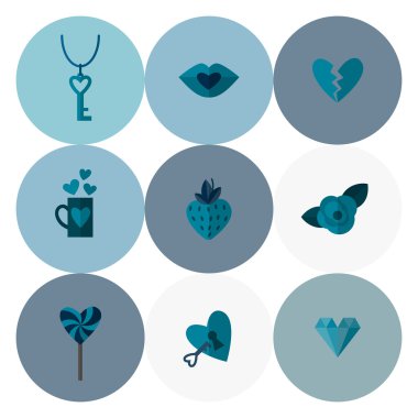 mutlu Sevgililer günü simgeler