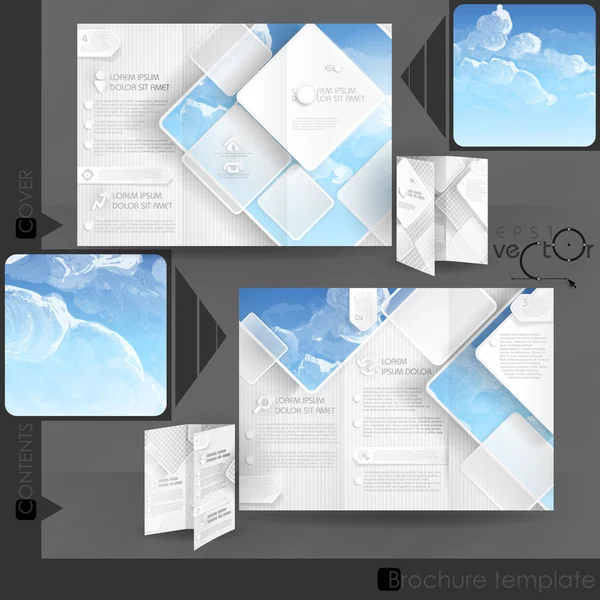 Business Broschüre Template Design — Stockvektor