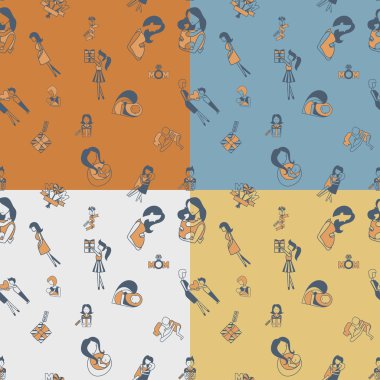 Anneler günü Seamless Modeli