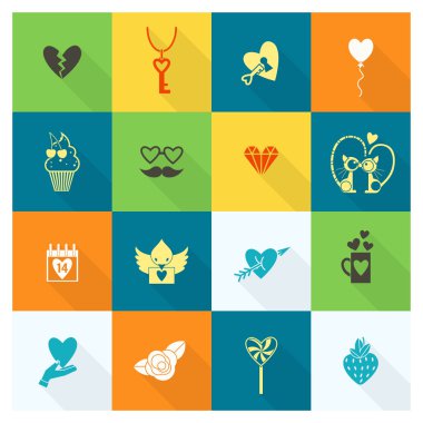 mutlu Sevgililer günü simgeler