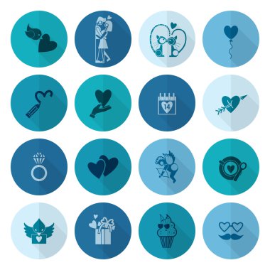 mutlu Sevgililer günü simgeler