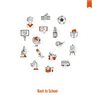 okul ve eğitim simgeleri