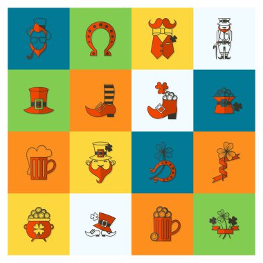 Saint Patricks Day Icon Set