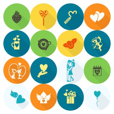mutlu Sevgililer günü simgeler