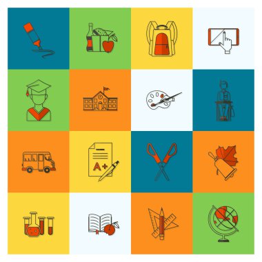 okul ve eğitim simgeleri