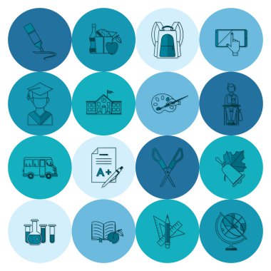 okul ve eğitim simgeleri