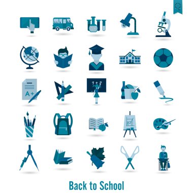 okul ve eğitim simgeleri