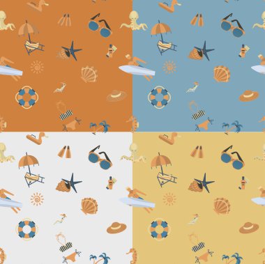 farklı renklerde dört arka plan