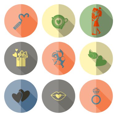 mutlu Sevgililer günü simgeler