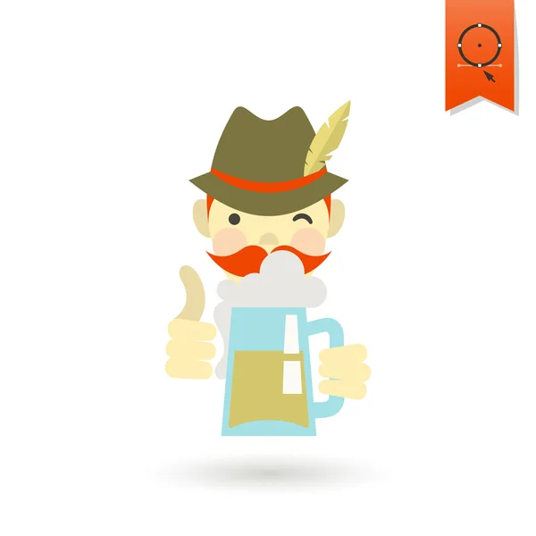 Festival de cerveza oktoberfest — Vector de stock