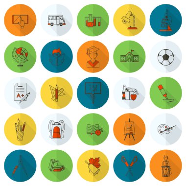 okul ve eğitim simgeleri