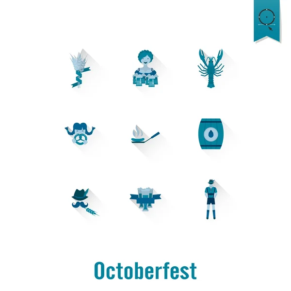 Oktoberfest bierfestival — Stockvector