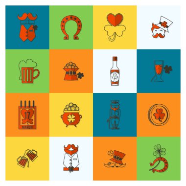 Saint Patricks Day Icon Set