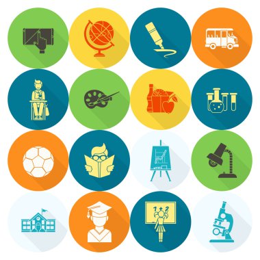 okul ve eğitim simgeleri
