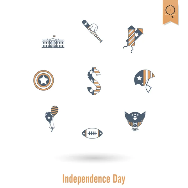 Dia da Independência dos Estados Unidos —  Vetores de Stock