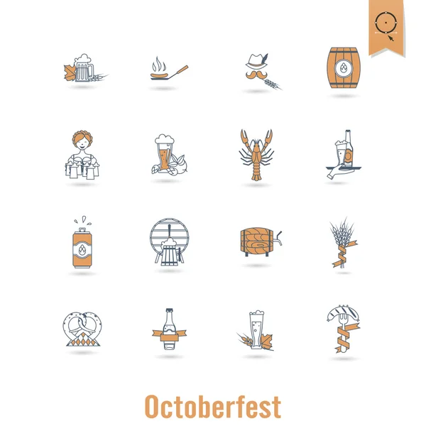 Festival de cerveza oktoberfest — Archivo Imágenes Vectoriales