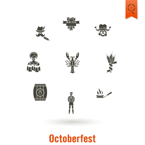 Oktoberfest bierfestival — Stockvector