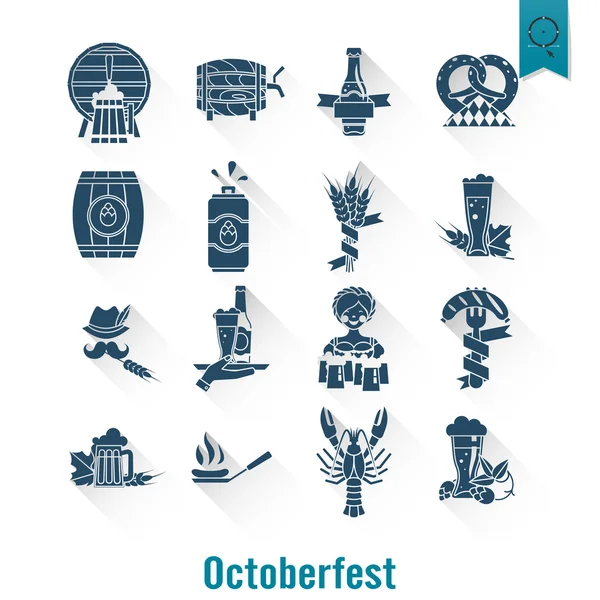 Oktoberfest bierfestival — Stockvector