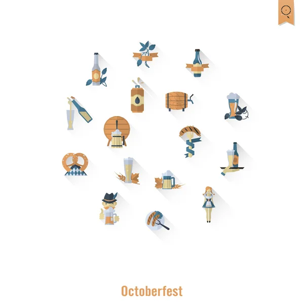 Festival de bière oktoberfest — Image vectorielle