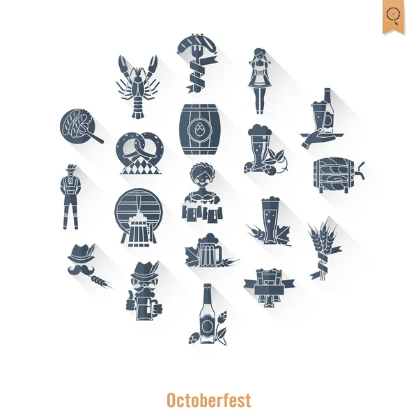 Festival de cerveja oktoberfest —  Vetores de Stock