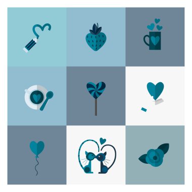 mutlu Sevgililer günü simgeler