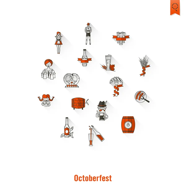 Festival de bière oktoberfest — Image vectorielle