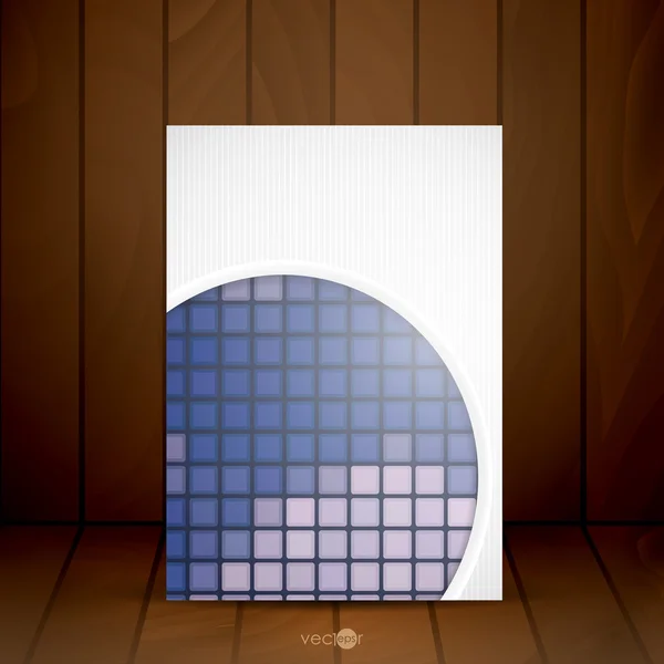 Abstrakter Hintergrund mit weißen Papierkreisen — Stockvektor
