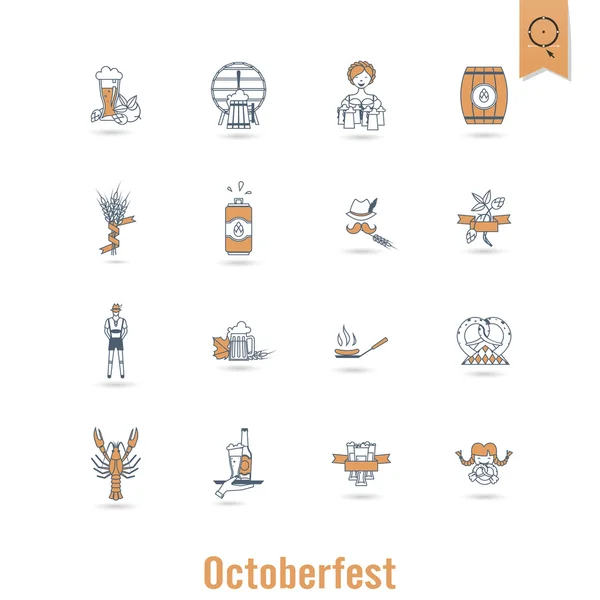 Festival de cerveza oktoberfest — Vector de stock
