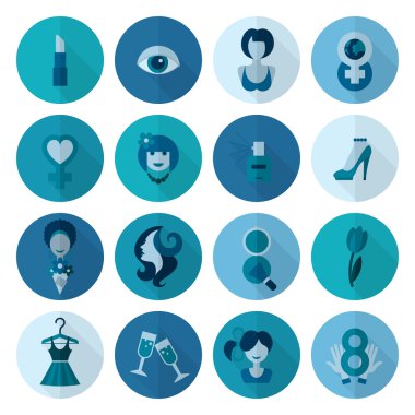 Kadının gün Icon Set