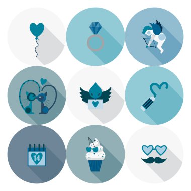 mutlu Sevgililer günü simgeler