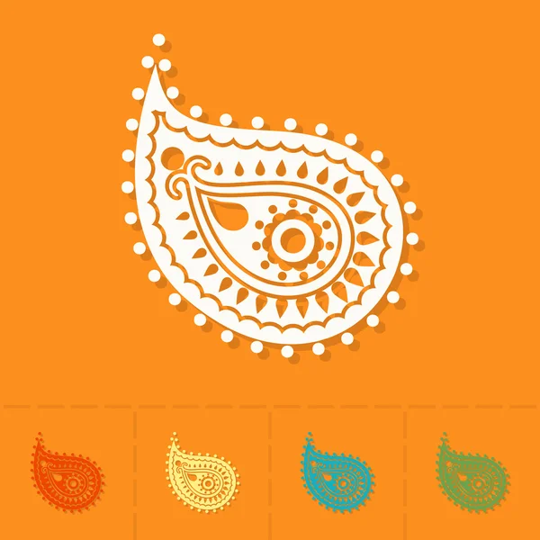 ディワリ。インド祭りアイコン — ストックベクタ