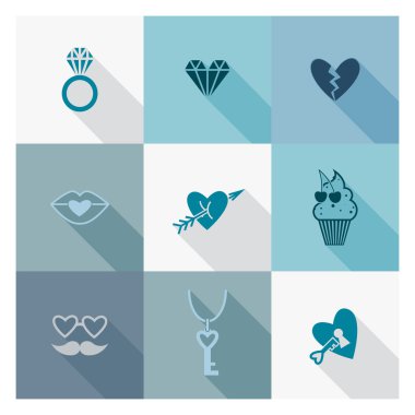 mutlu Sevgililer günü simgeler