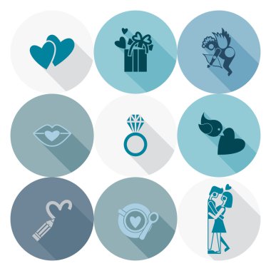 mutlu Sevgililer günü simgeler