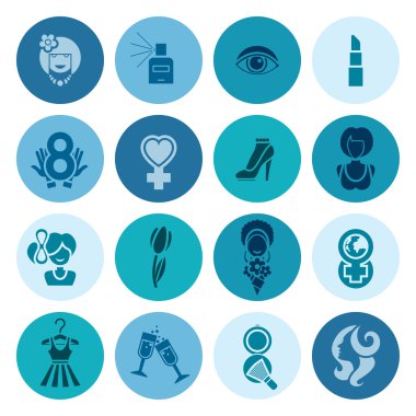 Kadının gün Icon Set