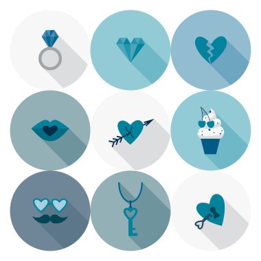 mutlu Sevgililer günü simgeler