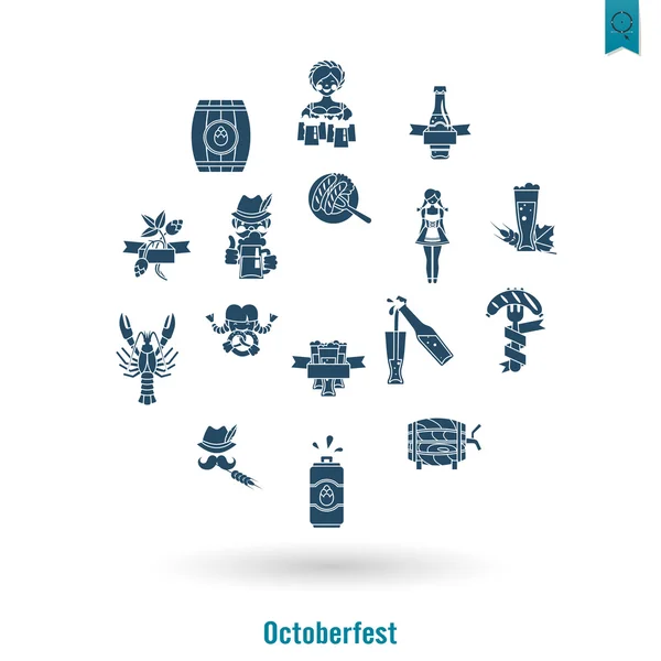 Festival de bière oktoberfest — Image vectorielle