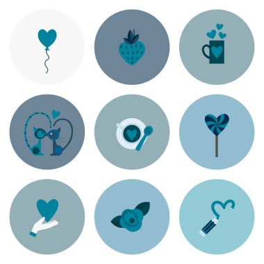 mutlu Sevgililer günü simgeler